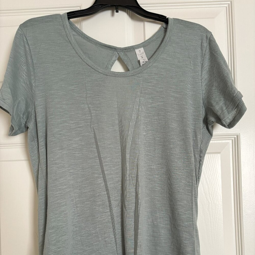 Balance Collection Open Back Top Size M Sage Green